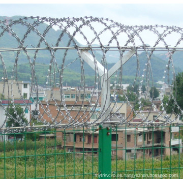 Alambre de púas galvanizado de la maquinilla de afeitar del hierro para la cerca